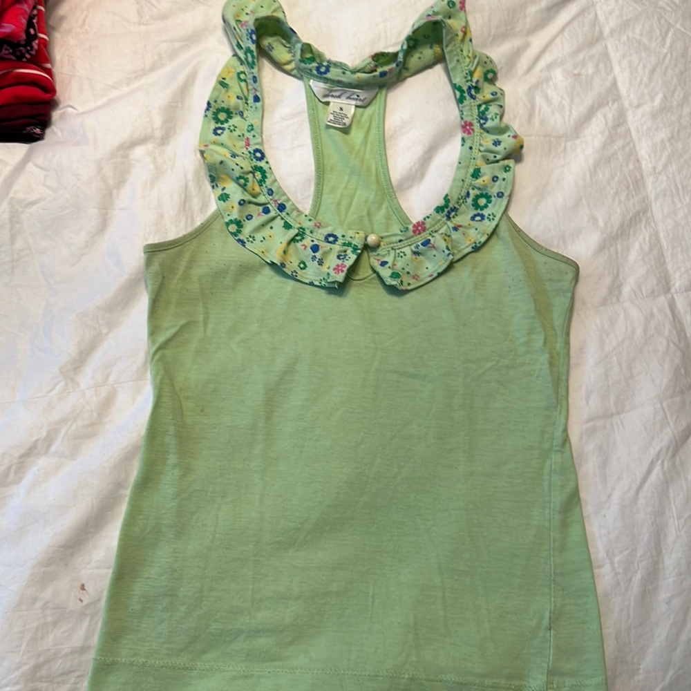 Green tank top. Size S
